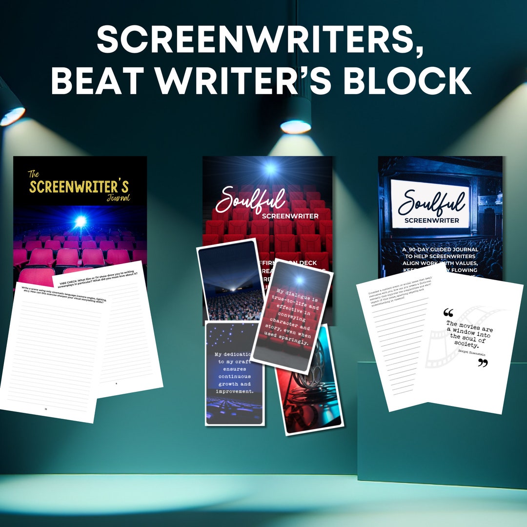 Two Creative Writing Journals, Screenwriter Beat Writer Block Journal ...