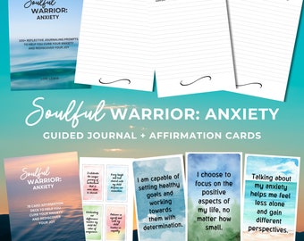 Anxiety Self Care Journal, Anxiety Affirmation Card, Self-Care Journal, Anxiety Printable Card, Mindfulness Journal, Mental Health Worksheet