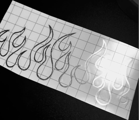 JDM Flame Car Mirror Decals: Universal Automotive Vinyl Decoration