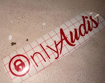 Onlyaudis Audi quattro Sticker Decal
