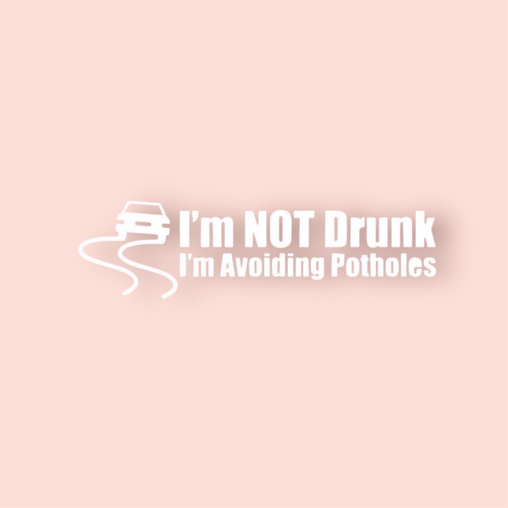 Find *Not Drunk* Avoiding Potholes Decal Vinyl Drift Rally Car Silver-white Sticker In Guangzhou - Foto 8