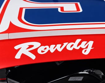 Rowdy Kyle Busch Memorial Sticker Racecar Decal Nascar