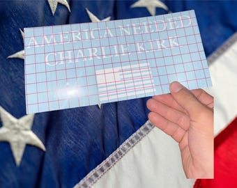 America Needed Charlie Kirk Sticker Decal American Made