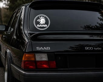 Saab Logo Sticker | Premium Vinyl Decal | Waterproof Saab Car Decal | Window Sticker | Swedish Car Enthusiast Gift