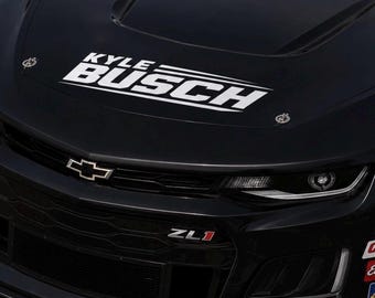 Kyle Busch Racing Sticker Decal | NASCAR Driver Vinyl Decal | Car Window Sticker | Truck Back Glass Decal | Racing Fan Gift