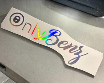 OnlyBenz Mercedes Benz AMG onlyfans Sticker Decal