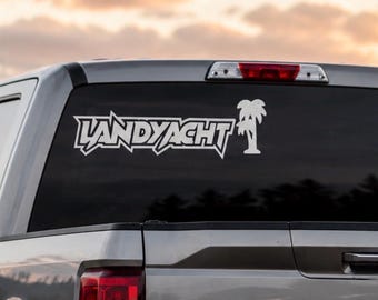 Landyacht Sticker | Truck Rear Window Decal | Cummins Powerstroke Decal | Diesel Truck Vinyl Sticker | Waterproof Outdoor Vinyl | Custom
