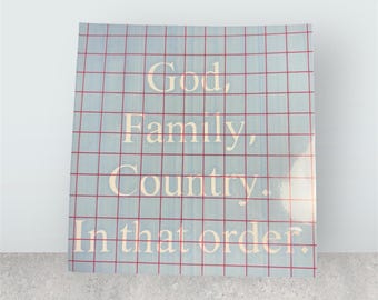 God Family Country Charlie Kirk Quote Decal Sticker