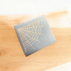 Spider web decal sticker for car or mirror