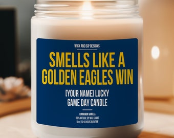 Personalized Smells like A Golden Eagles Win Candle, Custom Marquette Candle, Gift for Golden Eagles Basketball Fan, Sports Fan Decor