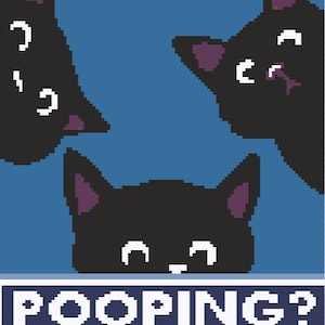 Katter - Bajsar du, Virkning, Färgläggning, Diagram, Afghan, mönster, filt, grafisk virkning, gobelängvirkning