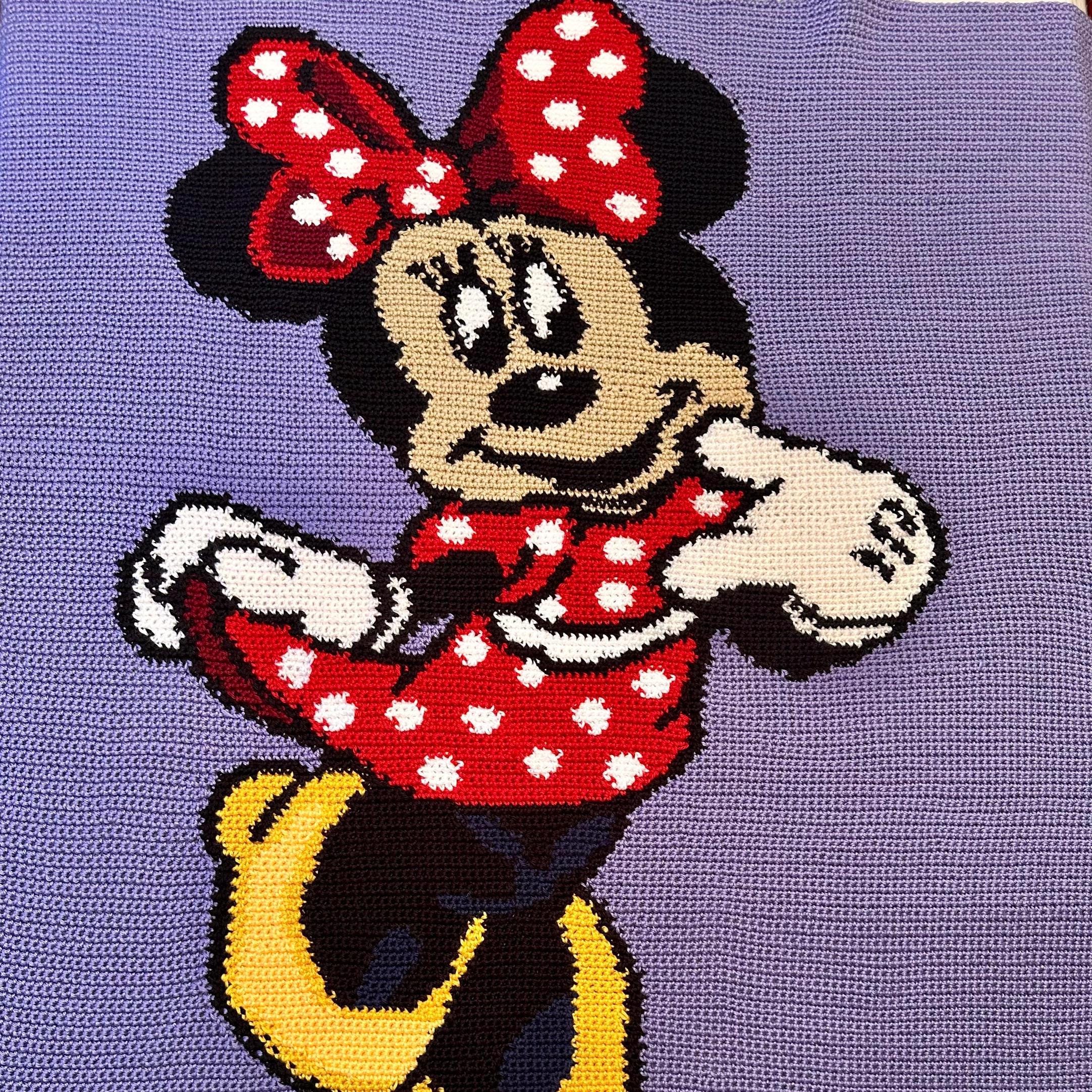 Minnie Mouse, Colorwork, Chart, Afghan, Pattern, Blanket, Graphghan ...