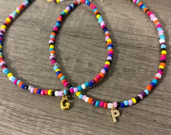 Rainbow Initial Necklace
