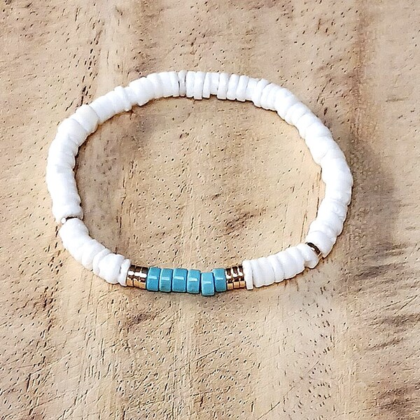 Women's genuine turquoise bracelet. Healing energy stones. Metaphysical stones. Serenity Stones. Fashion bracelet.