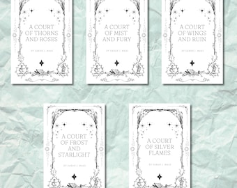 Vintage Frame Dust Jacket Set for A Court of Thorns and Roses
