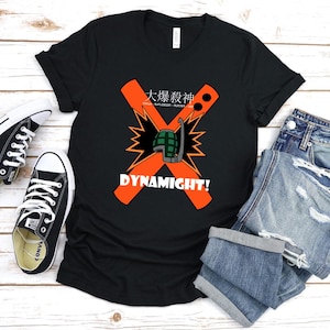 My Hero Academia Anime T-Shirt | Dynamight | Bakugou Katsuki | Midoriya Izuku | All Might |  Manga Fans | MHA Tee | Japanese Graphic Tee