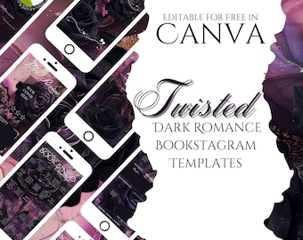 Twisted Dark Romance Bookstagram Templates
