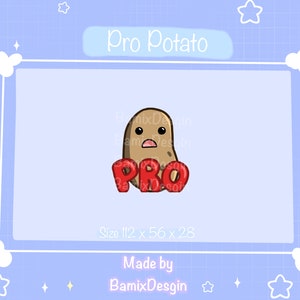 Pro Potato Emote | Twitch Emote | Discord Emote | Kick Emote | Streamers