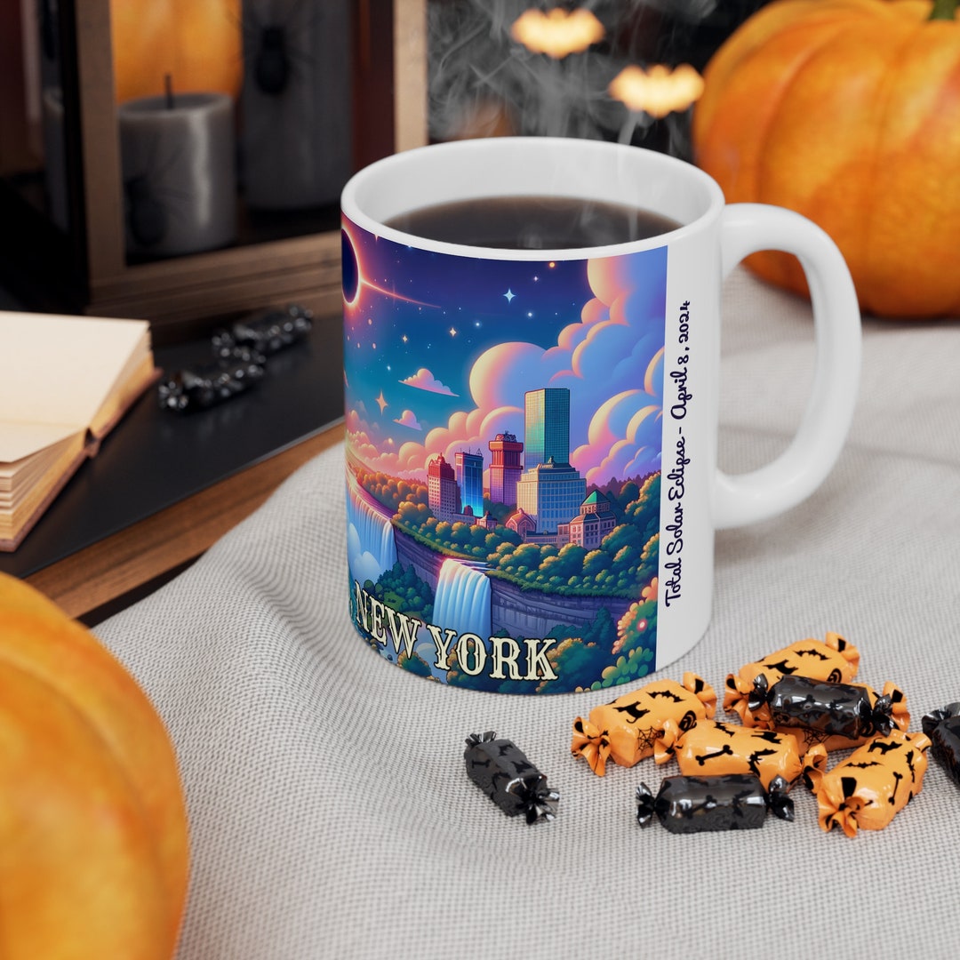 Niagara Falls, NY 2024 Total Eclipse Mug New York Eclipse Mug for April