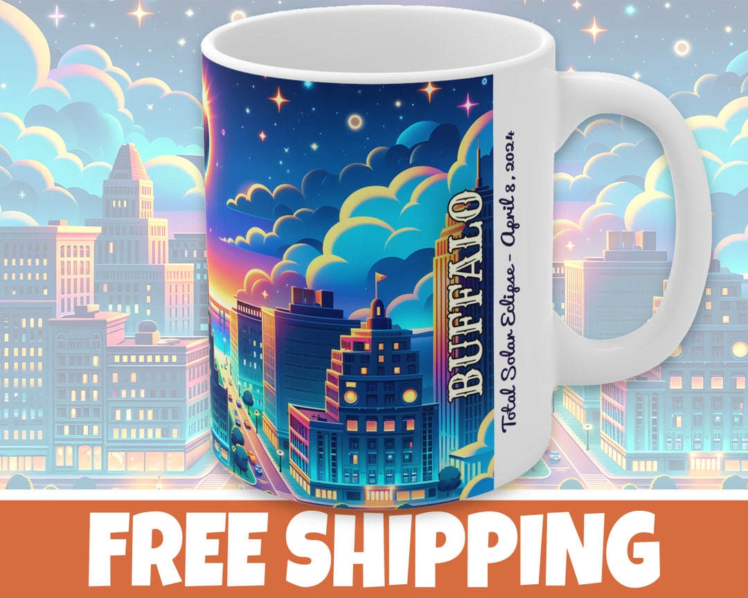 Buffalo New York 2024 Total Eclipse Mug New York Eclipse Mug for April ...