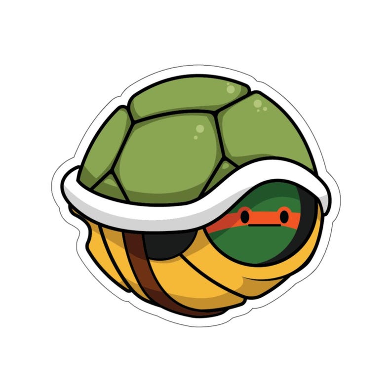 Michelangelo Mikey Teenage Mutant Ninja Turtle Sticker, TMNT, Anxiety ...