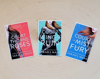 ACOTAR Book Cover Stickers - Set of 3