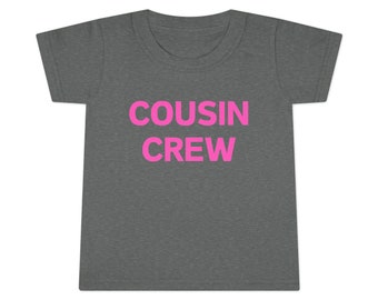 Camiseta para niñas Cousin Crew para niños pequeños