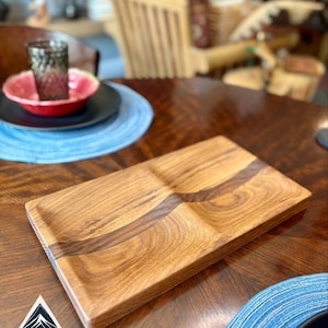Wooden 2-Sided Decorative Dish| Wooden Organizer for Home Decor | Decorative Tray | Key Dish | Unique Gift | Catch-All-Tray | Gift for Him