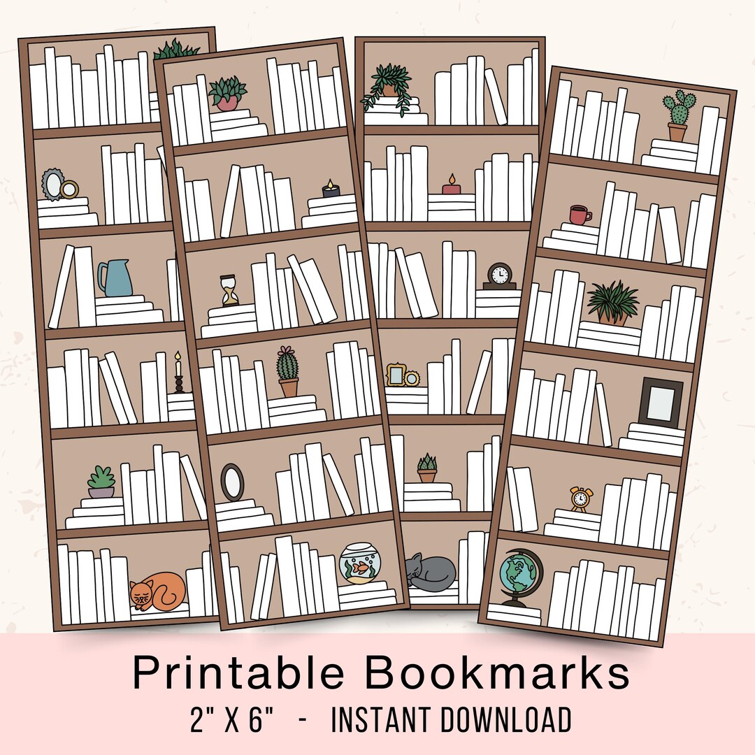 Book Tracker Bookmarks || Printable Bookmarks || Digital Bookmark ...