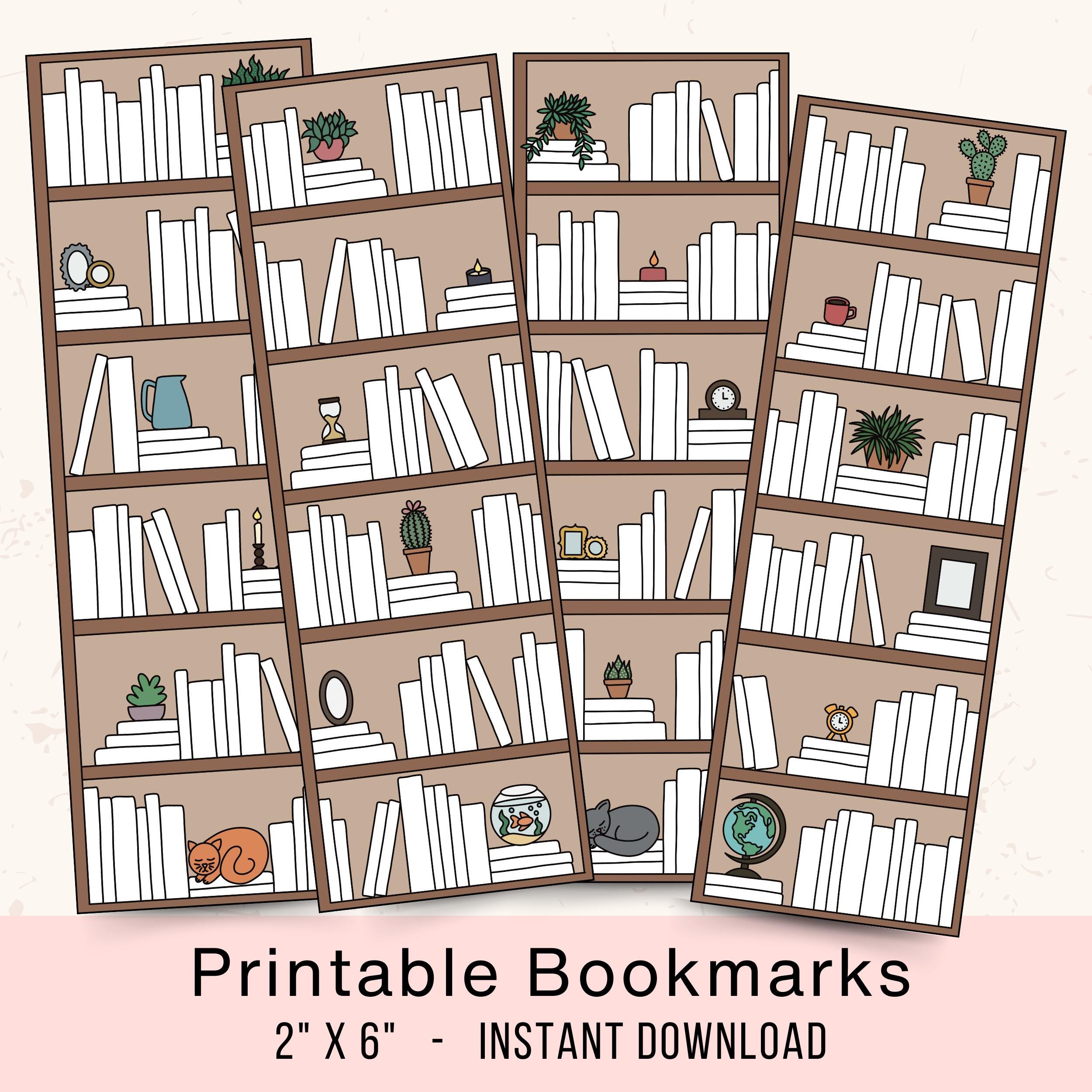 Book Tracker Bookmarks || Printable Bookmarks || Digital Bookmark ...