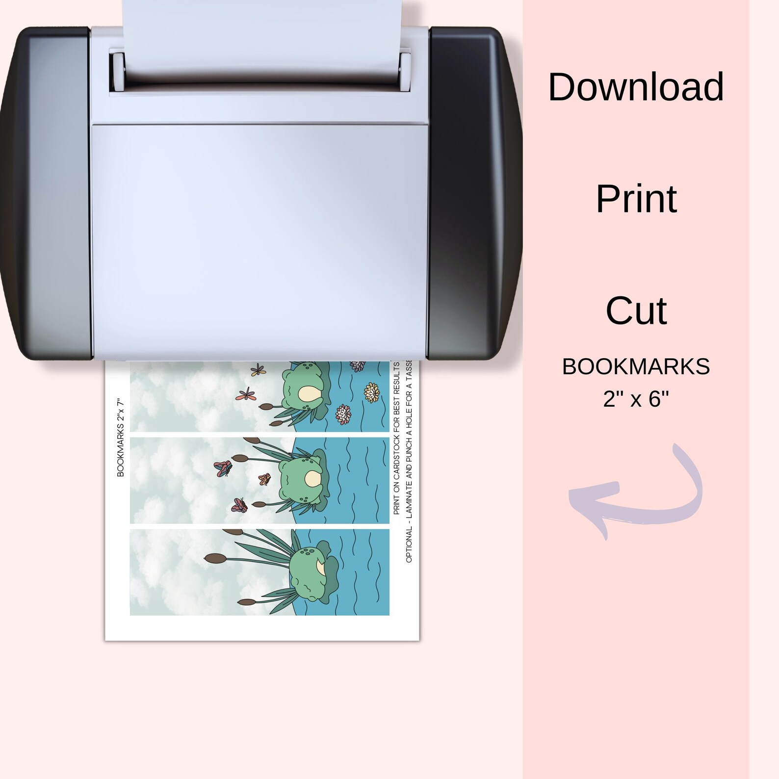 Frog Bookmarks || Cute Bookmarks || Printable Bookmarks || Digital ...