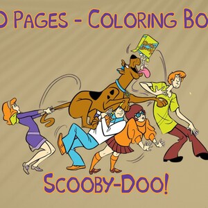 50 Pages Scooby-Doo Coloring Pages , 50 Printable Scooby-Doo Coloring Pages , Scooby-Doo Kids Coloring Pages , PDF Printable Coloring Pages