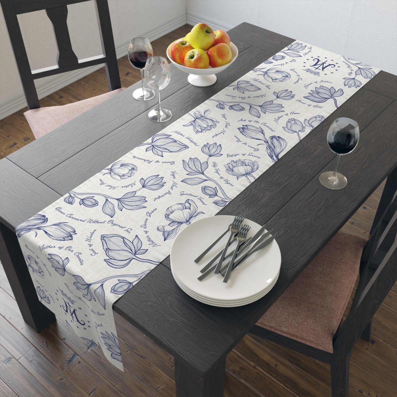 Marian Table Runner, Cotton