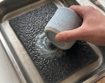 Ceramic Glaze Cleaning Sponge, Pottery Foot Ring Wax Removal Tool