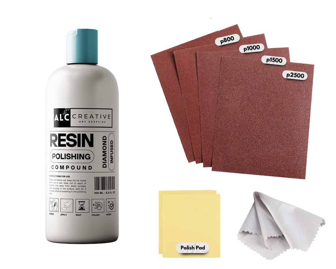 Epoxy Resin Polish Compound Kit Diamondinfused Epoxy Resin Polishing