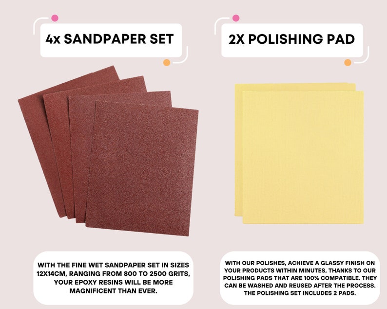 Epoxy Resin Polish Compound Kit Diamondinfused Epoxy Resin Polishing