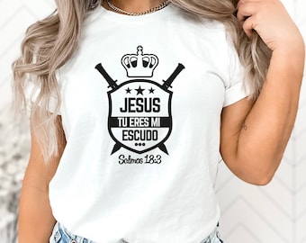 Verset de la Bible espagnol - Frases religiosas SVG - T-Shirt citation motivante PNG Inspiration chrétienne Tee Design - Frases biblicas svg, PNG