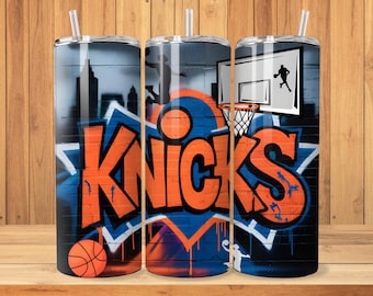 New York Tumbler Wrap, 20oz Tumbler Design, Digital Download Only, Sublimation WRAPS, Basketball PNG, Basketball Tumbler Wrap.