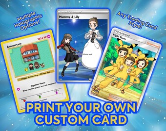 Print Your Own Custom Trading Card - Holographic Cards