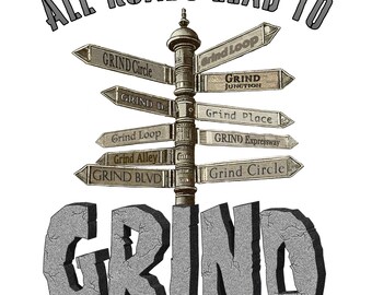 All Roads Lead to Grind Hoodie| GRIND Clothing Line| Weirdo Society