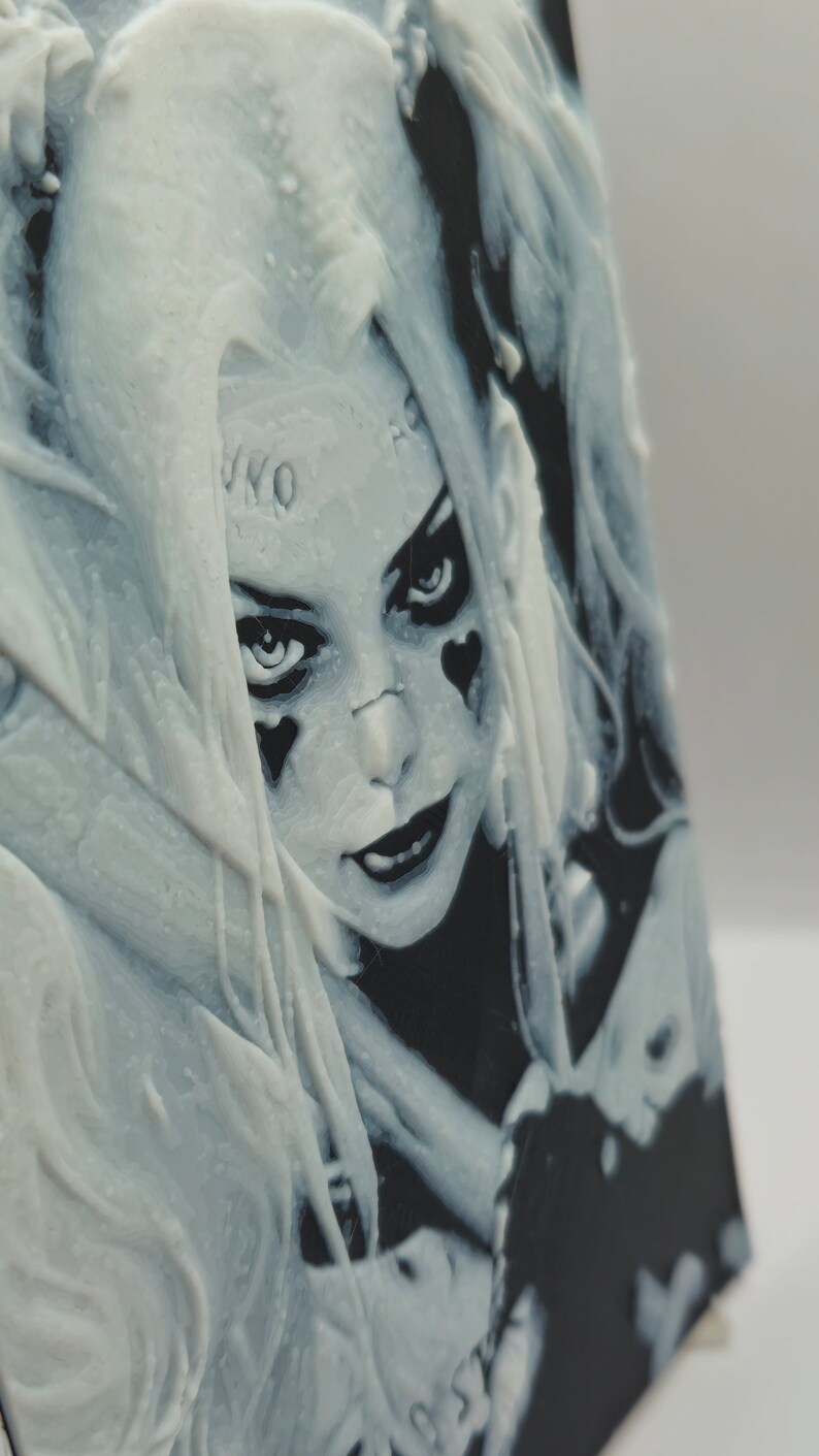 Harley Quinn Joker Suicide Squad 3D Smashed Wall Sticker Poster – Vinyl Decal #690