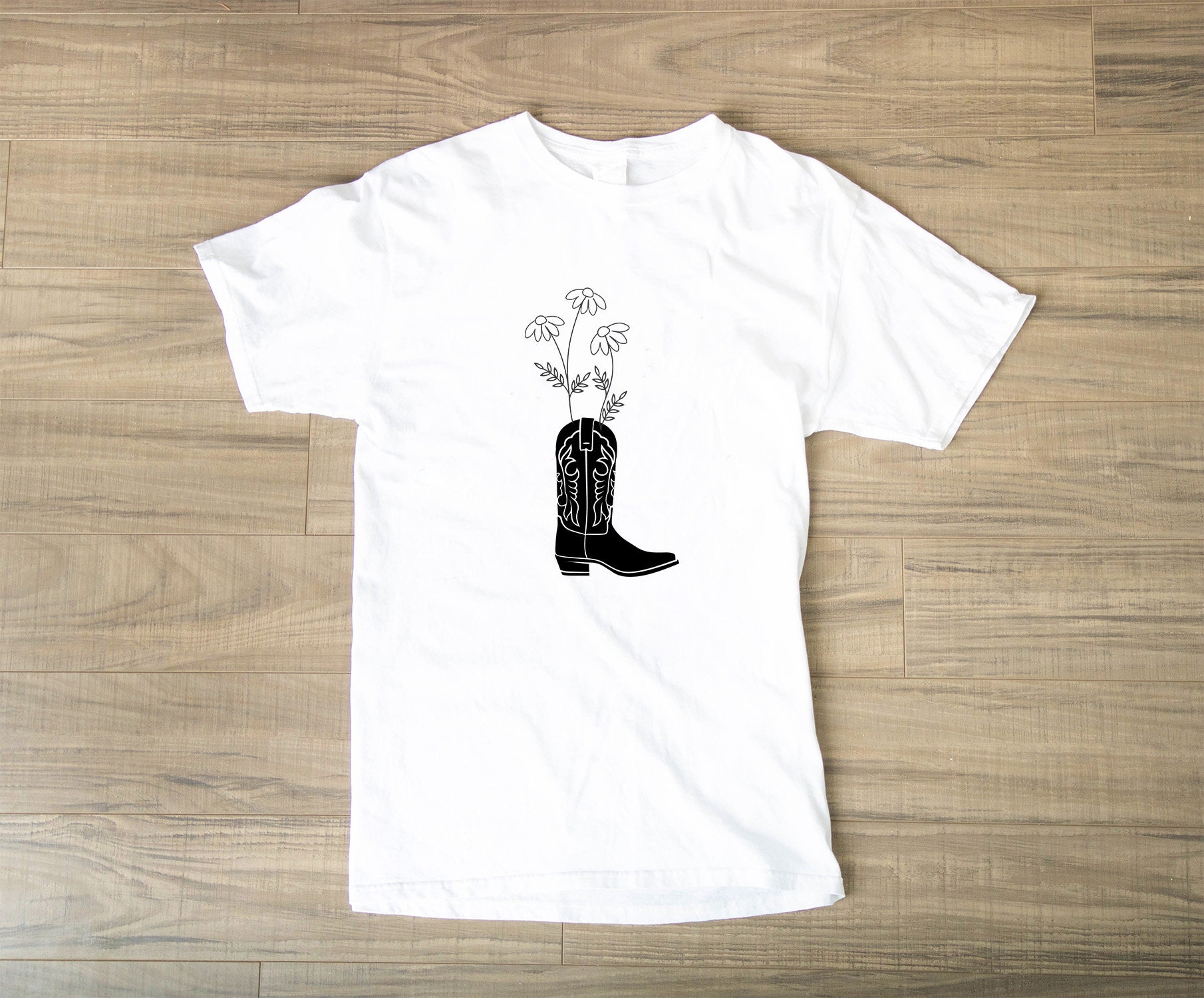 Spring Flowers In Cowboy Boot T shirt Etsy spring-flowers-in-cowboy-boot-t-shirt-etsy