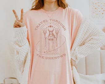 Hecate Shirt Crone Shirt Hecate Greek Goddess Tee Pagan Shirt Mythology Shirt Mythical Medieval Divine Feminine Moon Goddess Triple Moon