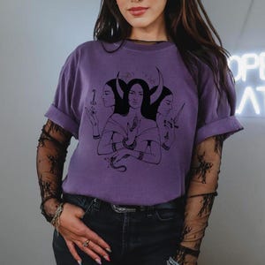 Maiden Mother Crone Hecate Shirt y2k Gothic Shirt Crone Shirt Hecate Greek Goddess Tee  Pagan Shirt Mythology Shirt Mythical Medieval