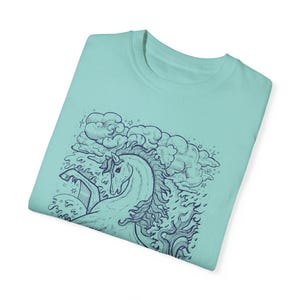 Mythical Kelpie Hippocampus Sea Creature Shirt Fantasycore Shirt Romantasy Shirt Whimsical Shirt Cryptozoology Shirt Mythical Medieval Shirt image 8