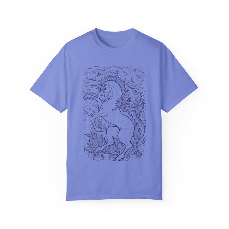 Mythical Kelpie Hippocampus Sea Creature Shirt Fantasycore Shirt Romantasy Shirt Whimsical Shirt Cryptozoology Shirt Mythical Medieval Shirt image 7