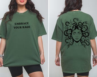Medusa Shirt Medusa Feminine Energy Radical Feminist Shirt Mythology Shirt Feminist Shirt Medusa Snake Shirt Feminine Rage Medusa Feminist
