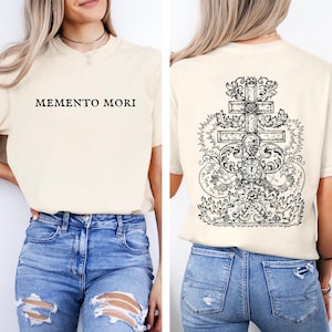 Memento Mori Memento Mori Shirt Memento Mori Skull Memento Mori Tee Death Shirt Literature Shirt Philosophy Shirt Latin Shirt Stoic Shirt