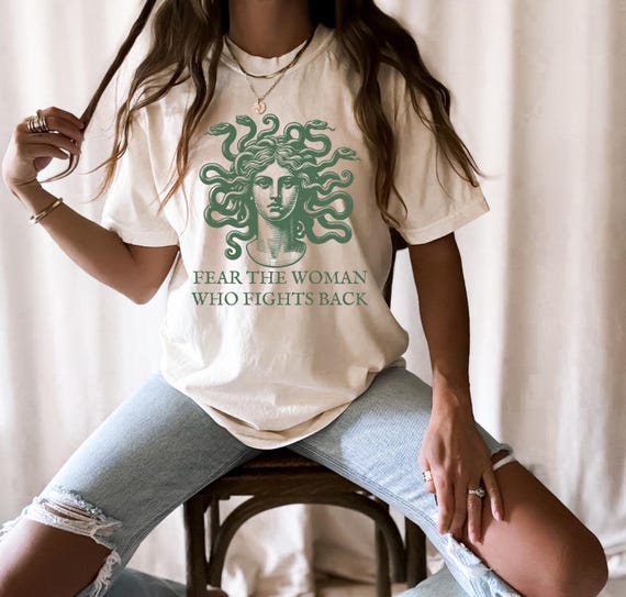 Medusa Shirt Medusa Tee Medusa Feminine Energy Snake Shirt Mythology Shirt Feminist Shirt Greek Mythology Medusa Snake Shirt Feminine Rage