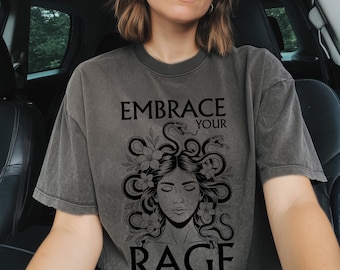 Medusa Shirt Feminine Rage Feminine Energy Medusa Mythology Shirt Feminist Shirt Medusa Snake Shirt Medusa Feminist Radical Feminist Shirt